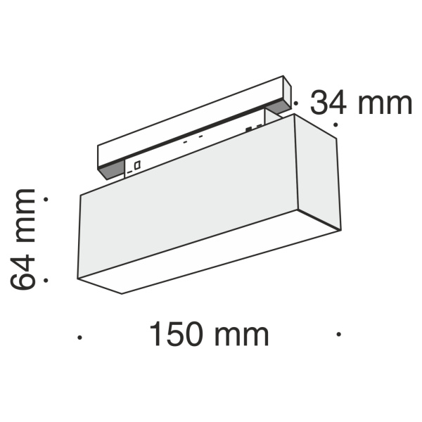 картинка Трековый светильник светодиодный Track lamps TR012-2-7W4K-B от магазина BTSvet