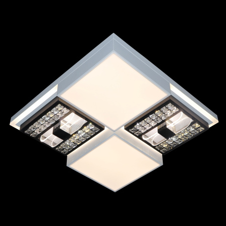 картинка Потолочная люстра светодиодная с пультом и управлением со смартфона регулировкой яркости и цветовой температуры ночной режим таймер HIGH-TECH LED LAMPS 82011 от магазина BTSvet