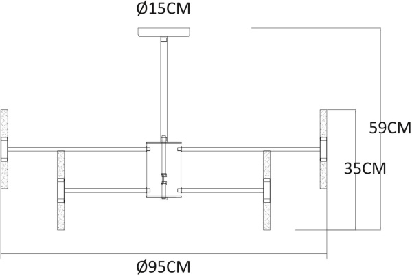 картинка Потолочная люстра светодиодная Ramona A7410PL-40PB от магазина BTSvet