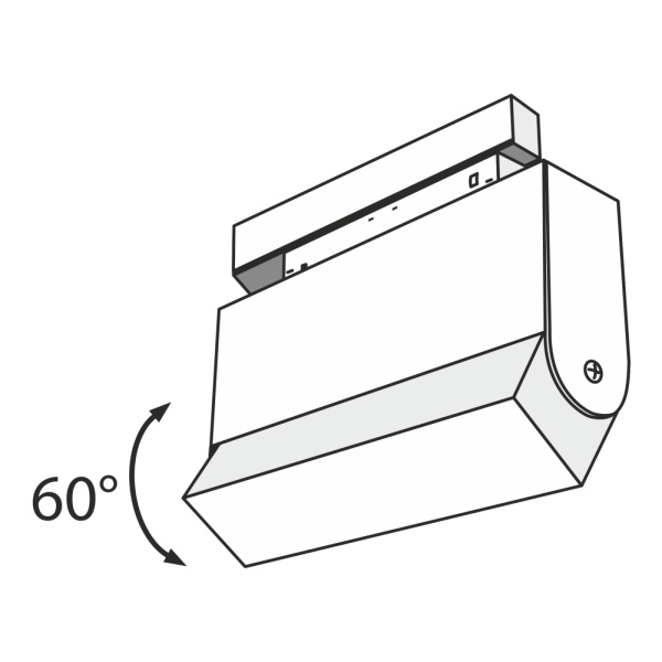 картинка Трековый светильник светодиодный Track lamps TR013-2-10W4K-B от магазина BTSvet