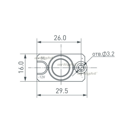 картинка Модуль герметичный ARL-ORION-R05-12V Cool (2835, 1 LED) (Arlight, Закрытый) 026532 от магазина BTSvet