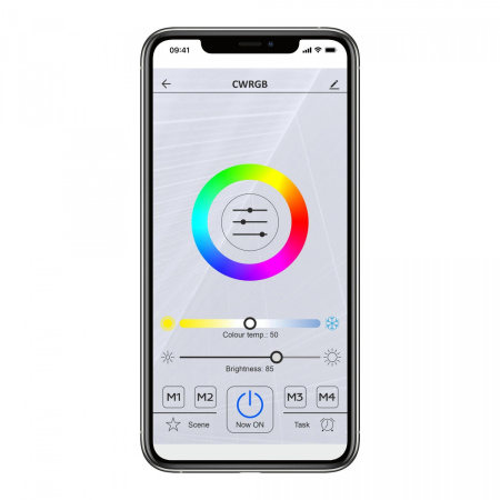 картинка Потолочный светильник светодиодный с пультом и управлением смартфоном регулировкой яркости и цветовой температуры таймером Старлайт Смарт CL703A11G RGB от магазина BTSvet