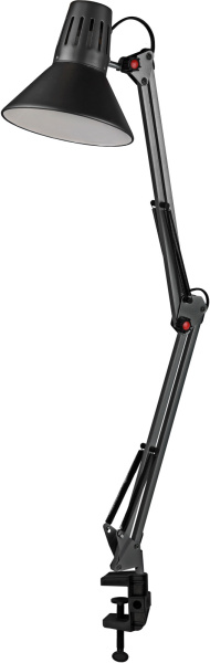 Офисная настольная лампа с выключателем N-121-E27-40W-BK