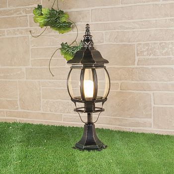 Наземный фонарь 1001S черное золото / 9913-D