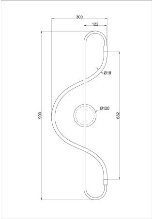 картинка Настенный светильник Klimt A2850AP-13PB от магазина BTSvet
