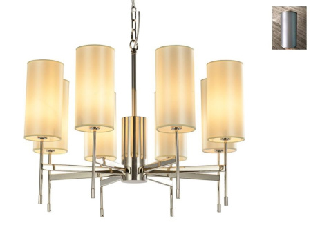 Абажур для 7328/C серый с серебристой каймой