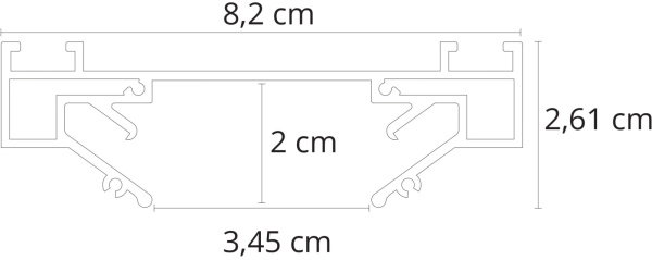 картинка Профиль для накладного шинопровода Track Accessories A630205 от магазина BTSvet