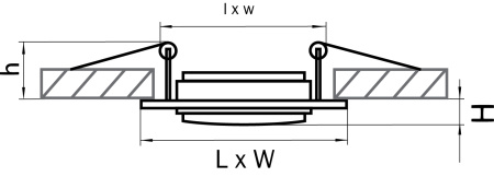 картинка Встраиваемый светильник SINGO 011621 от магазина BTSvet