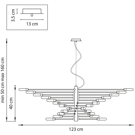 картинка Подвесная люстра Ragno 733247 от магазина BTSvet