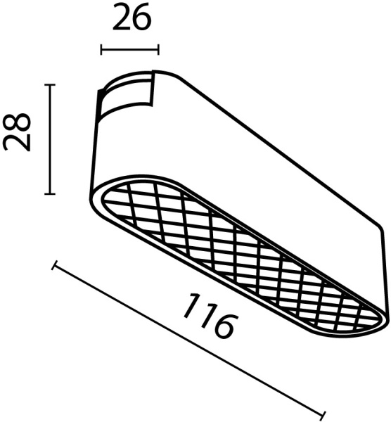 картинка Трековый светильник магнитный 48V Basis Grid TR084-1-6W3K-B от магазина BTSvet