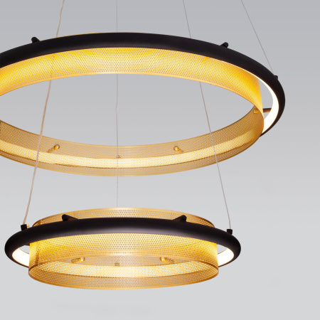 картинка Подвесная люстра светодиодная с пультом и управлением смартфоном регулировкой цветовой температуры и яркости ночным режимом Imperio 90241/2 от магазина BTSvet