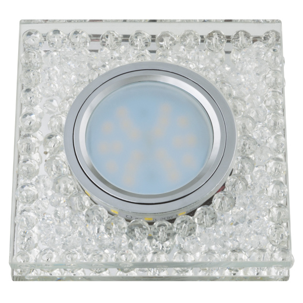 Встраиваемый светильник со светодиодной подсветкой Luciole DLS-L134 GU5.3 CHROME/CLEAR