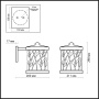 картинка Настенный фонарь уличный Lagra 2287/1W от магазина BTSvet