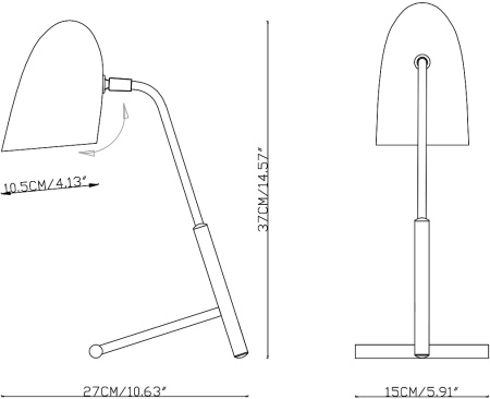 картинка Интерьерная настольная лампа CR72756 от магазина BTSvet