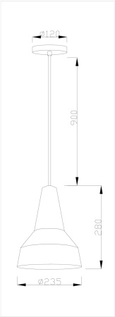 картинка Подвесной светильник V1560-1P Milagros 1*E27*60W от магазина BTSvet