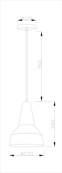 картинка Подвесной светильник V1560-1P Milagros 1*E27*60W от магазина BTSvet