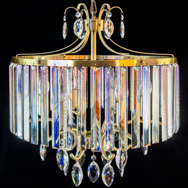 картинка Люстра подвесная хрустальная Бронза Инга CL335163 от магазина BTSvet