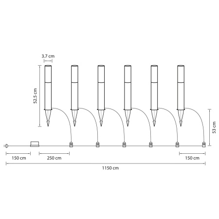 картинка Грунтовый светодиодный уличный светильник Dito 380935 от магазина BTSvet