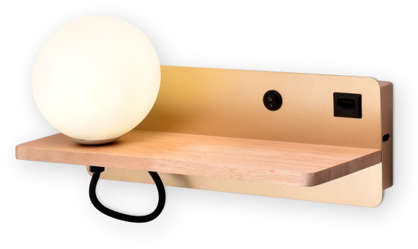 Бра светодиодное с выключателем и USB-портом Wallers FW520