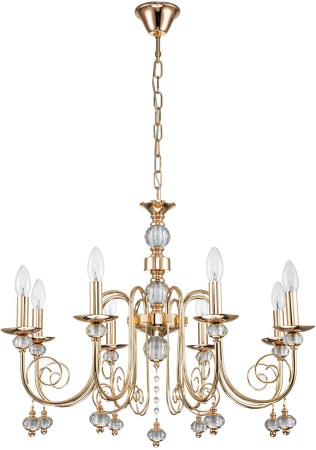 картинка Подвесная люстра Shine 678/8PL E14*40W Gold от магазина BTSvet