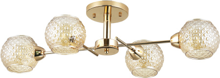 картинка Люстра потолочная на штанге Sally 1173/4P E27*40W Gold от магазина BTSvet