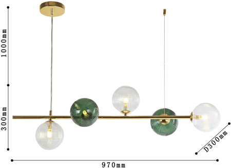 картинка Подвесной светильник Infilato 4035-5P от магазина BTSvet