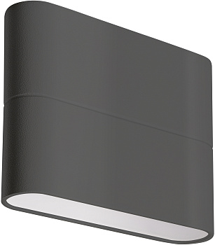 Фасадный светильник светодиодный SP-WALL-FLAT-S110x90-2x3W Warm3000 (GR, 120 deg, 230V) (Arlight, IP54 Металл, 3 года) 032410