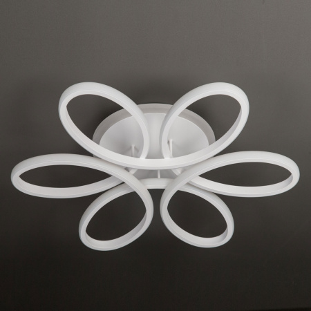 картинка Потолочная люстра светодиодная с управлением смарфоном и пультом регулировка яркости и цветовой температуры Сезар Смарт CL233A150E RGB от магазина BTSvet