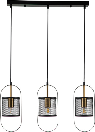 картинка Подвесной светильник Via V000183 (10009/3P Black) от магазина BTSvet