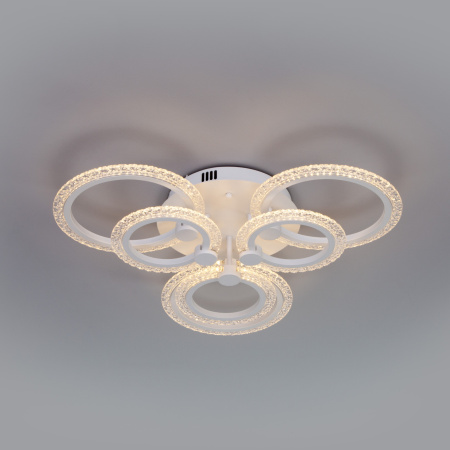 Потолочная люстра светодиодная с пультом регулировкой цветовой температуры и яркости ночным режимом Wellen 90226/6