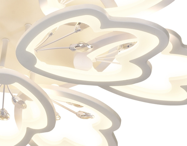 картинка Потолочная люстра светодиодная с пультом, регулировкой яркости, цветовой температуры и ночным режимом Acrylica FA511 от магазина BTSvet