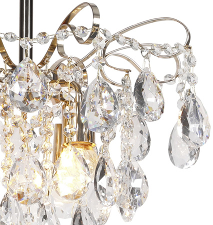 картинка Потолочная люстра на штанге Crown 682/4PL Е27*60W Gold от магазина BTSvet