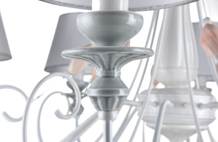 картинка Люстра 2 в 1 подвесная/потолочная Adelia ARM540-08-W от магазина BTSvet