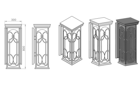 картинка Настенный фонарь уличный Варна 370-11/bbc-11 от магазина BTSvet