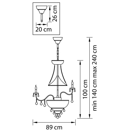 картинка Хрустальная люстра Classic 700294 от магазина BTSvet