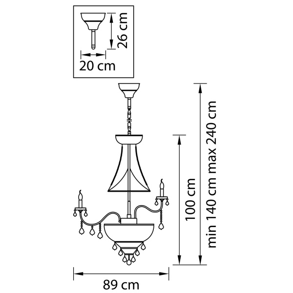 картинка Хрустальная люстра Classic 700294 от магазина BTSvet