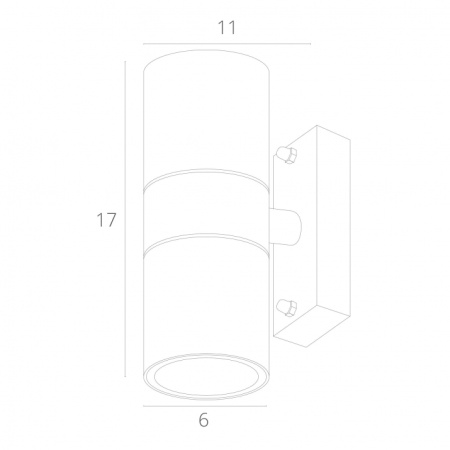 картинка Архитектурная подсветка A3302AL-2GY от магазина BTSvet