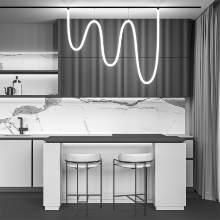 картинка Трековый подвесной светильник 48V Tau TR101-2-100W4K-B от магазина BTSvet