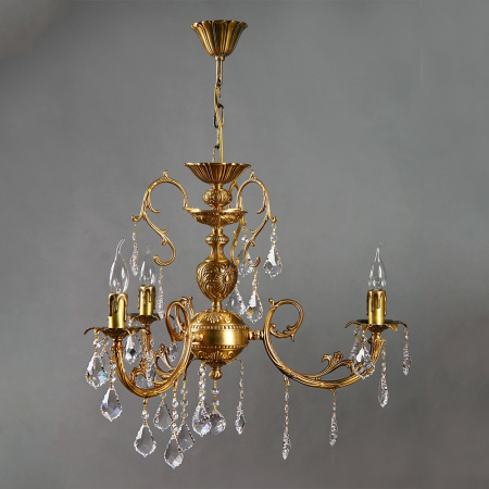 Подвесная люстра 8888/3 AB Leaf crystal