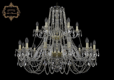 Хрустальная подвесная люстра 11.11.12+6.360.2d.Gd.Sp