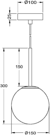 картинка Подвесной светильник Basic form MOD321PL-01W от магазина BTSvet