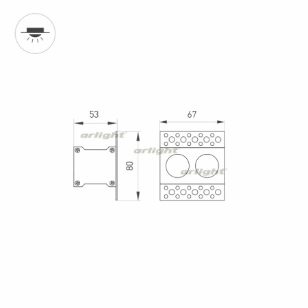 картинка Светильник встраиваемый LED MS-ORIENT-BUILT-TRIMLESS-TC-S38x67-5W Warm3000 (WH-BK, 30 deg, 230V) (Arlight, IP20 Металл, 5 лет) 031923 от магазина BTSvet