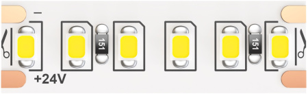 Светодиодная лента 24В 2835 20Вт/м 4000K 5м IP65 арт.10158