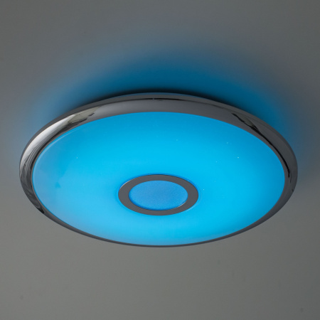 картинка Потолочный светильник светодиодный с пультом и управлением смартфоном регулировкой яркости и цветной температуры ночной режим Старлайт Смарт CL703A30G RGB от магазина BTSvet