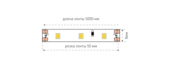 картинка Светодиодная лента SWG260-12-6.3-W от магазина BTSvet