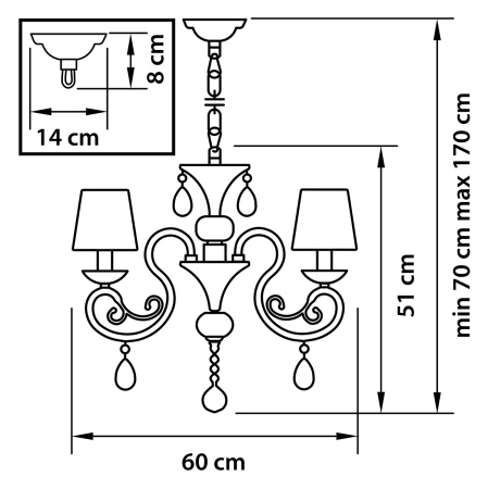 картинка Подвесная люстра RICERCO 693062 от магазина BTSvet