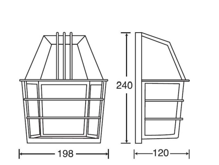 картинка Настенный фонарь уличный 91434 Bl от магазина BTSvet