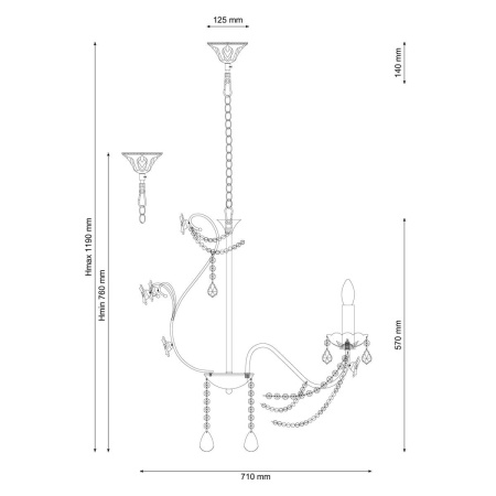 картинка Подвесная люстра Fiori di rose 186.8 от магазина BTSvet