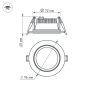 картинка Светодиодная панель встраиваемая LT-R96WH 6W Day White 120deg (Arlight, IP40 Металл, 3 года) 014928 от магазина BTSvet