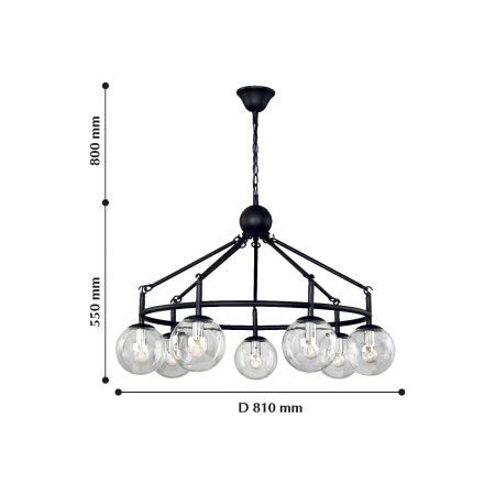 картинка Подвесная люстра Cirque 2169-7P от магазина BTSvet